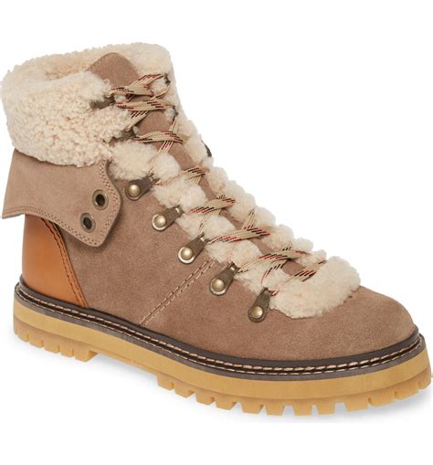 shearling boots for women